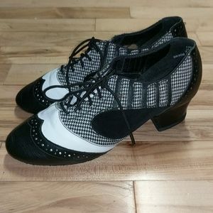 Oxford Leather Ballroom Dance Heels